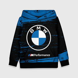 Толстовка-худи детская BMW БМВ, цвет: 3D-черный