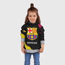 Толстовка-худи детская BARCELONA БАРСЕЛОНА, цвет: 3D-меланж — фото 2