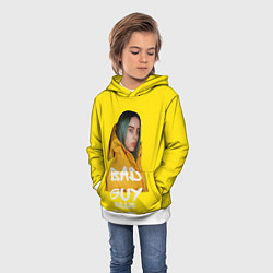 Толстовка-худи детская Billie Eilish Билли Айлиш, цвет: 3D-белый — фото 2