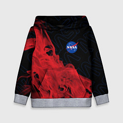 Толстовка-худи детская NASA НАСА, цвет: 3D-меланж