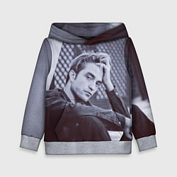 Толстовка-худи детская Роберт Паттинсон, цвет: 3D-меланж