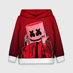 Толстовка-худи детская MARSHMELLO, цвет: 3D-белый