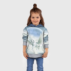 Толстовка-худи детская Пегас, цвет: 3D-меланж — фото 2