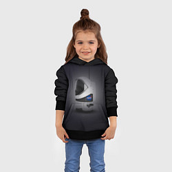 Толстовка-худи детская Among Us SpaceX, цвет: 3D-черный — фото 2