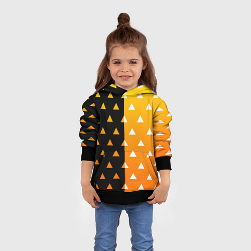 Детская толстовка ZENITSU ЗЕНИТСУ КИМОНО / 3D-Черный – фото 4