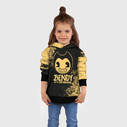 Толстовка-худи детская Bendy And The Ink Machine, цвет: 3D-черный — фото 2