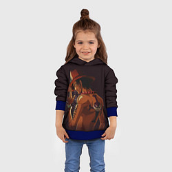 Толстовка-худи детская One Piece Портгас Д Эйс, цвет: 3D-синий — фото 2