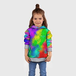 Толстовка-худи детская Multicolored, цвет: 3D-меланж — фото 2