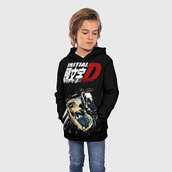 Толстовка-худи детская Initial D Z, цвет: 3D-черный — фото 2