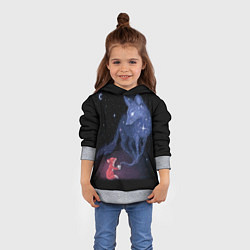 Толстовка-худи детская Лиса и ее дух, цвет: 3D-меланж — фото 2