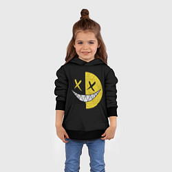 Толстовка-худи детская SMILE, цвет: 3D-черный — фото 2