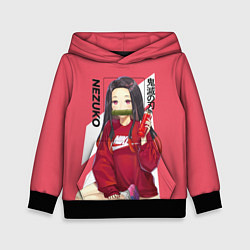 Толстовка-худи детская Nezuko, цвет: 3D-черный