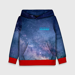 Толстовка-худи детская Услышь мой вой уже, это Voyager, цвет: 3D-красный