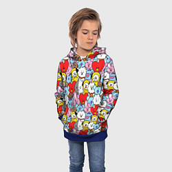 Толстовка-худи детская BT21 BTS, цвет: 3D-синий — фото 2