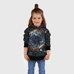 Толстовка-худи детская Формула Вселенной, цвет: 3D-черный — фото 2
