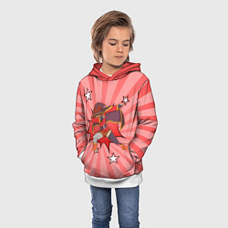 Толстовка-худи детская Megumin Dabbing, цвет: 3D-белый — фото 2