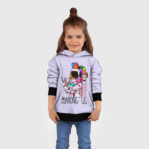 Детская толстовка Among Us / 3D-Черный – фото 4