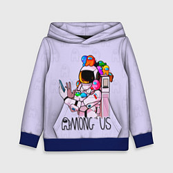 Толстовка-худи детская Among Us, цвет: 3D-синий