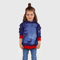 Толстовка-худи детская ЛЕС, цвет: 3D-красный — фото 2