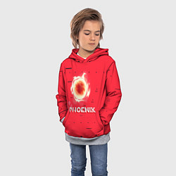 Толстовка-худи детская Phoenix, цвет: 3D-меланж — фото 2