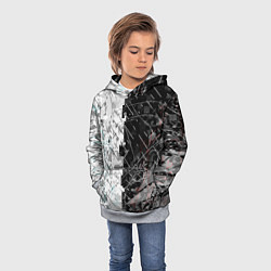 Толстовка-худи детская The merger, цвет: 3D-меланж — фото 2