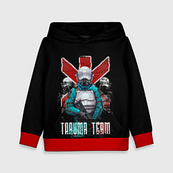 Толстовка-худи детская CYBERPUNK TRAUMA TEAM, цвет: 3D-красный
