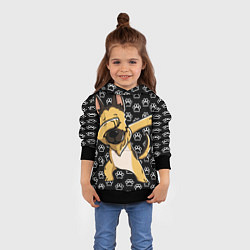 Толстовка-худи детская DAB DOG, цвет: 3D-черный — фото 2