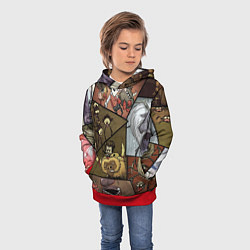 Толстовка-худи детская Dont Starve, цвет: 3D-красный — фото 2
