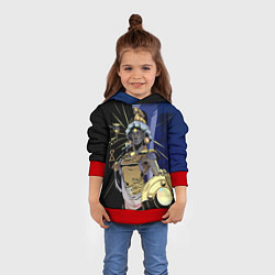 Толстовка-худи детская Hades Афина, цвет: 3D-красный — фото 2