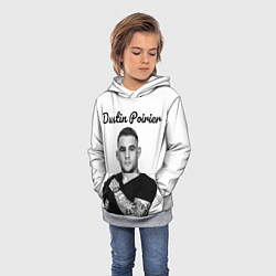 Толстовка-худи детская Dustin Poirier, цвет: 3D-меланж — фото 2