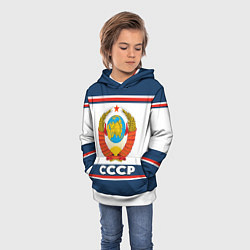 Толстовка-худи детская СССР, цвет: 3D-белый — фото 2