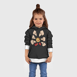 Толстовка-худи детская One piece, цвет: 3D-белый — фото 2