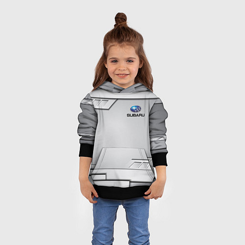 Детская толстовка SUBARU СУБАРУ / 3D-Черный – фото 4