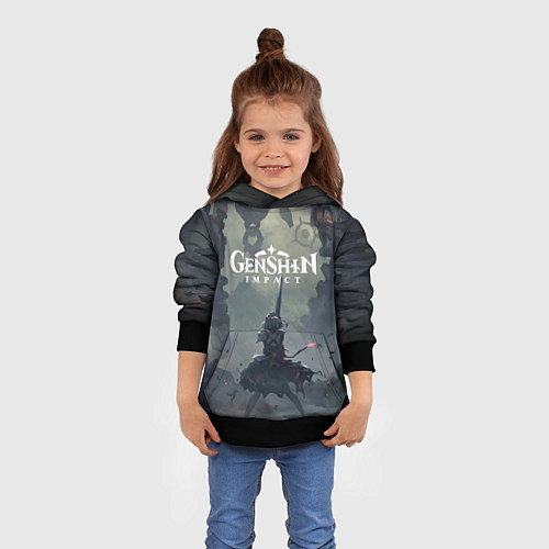 Детская толстовка Genshin impact Noelle / 3D-Черный – фото 4