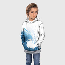 Толстовка-худи детская WAVE ВОЛНЫ, цвет: 3D-меланж — фото 2
