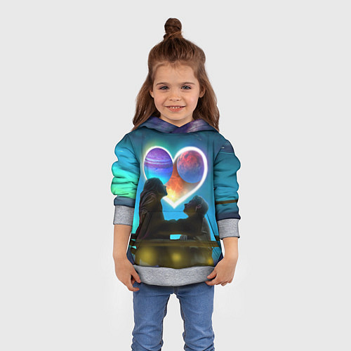 Детская толстовка Ваня Дмитриенко Венера-Юпитер / 3D-Меланж – фото 4