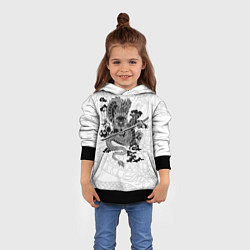 Толстовка-худи детская ДРАКОН DRAGON, цвет: 3D-черный — фото 2