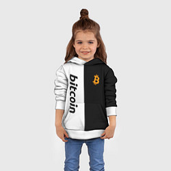 Толстовка-худи детская БИТКОИН BITCOIN Z, цвет: 3D-белый — фото 2