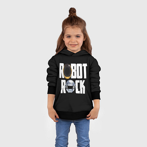 Детская толстовка Robot Rock / 3D-Черный – фото 4