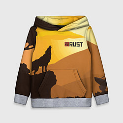 Толстовка-худи детская Rust, цвет: 3D-меланж