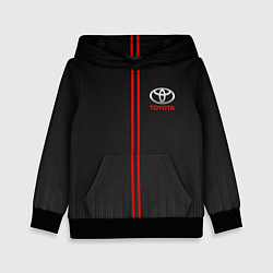 Толстовка-худи детская TOYOTA PASSION FOR LIFE, цвет: 3D-черный
