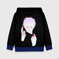 Толстовка-худи детская ГОДЖО САТОРУ GOJO SATORU, цвет: 3D-синий