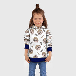 Толстовка-худи детская Нанами Кенто Магическая битва, цвет: 3D-синий — фото 2