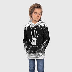 Толстовка-худи детская WE KNOW TES, цвет: 3D-белый — фото 2