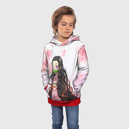 Детская толстовка НЕЗУКА NEZUKO / 3D-Красный – фото 3