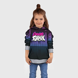 Толстовка-худи детская Friday Night Funkin, цвет: 3D-меланж — фото 2