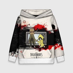 Толстовка-худи детская Little Nightmares 2, цвет: 3D-белый