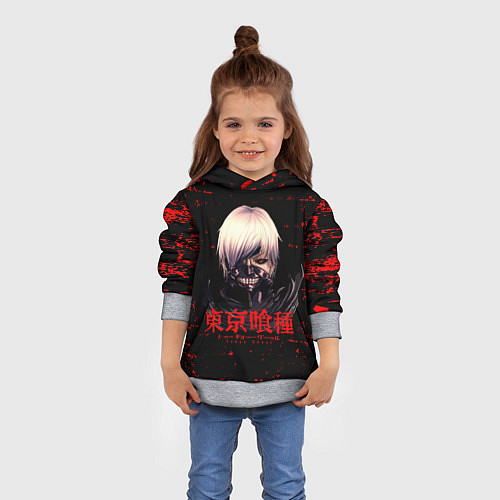 Детская толстовка Токийский гуль Tokyo Ghoul / 3D-Меланж – фото 4