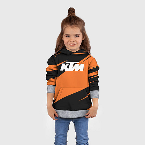 Детская толстовка KTM КТМ / 3D-Меланж – фото 4
