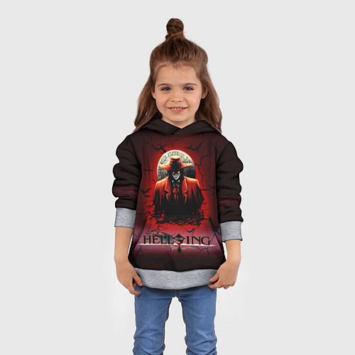 Детская толстовка HELLSING $$$ / 3D-Меланж – фото 4